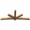 Ekena Millwork Alberta Timber Gable Bracket, Western Red Cedar, 108"W x 45"H x 5 1/2"D x 5 1/2"F, 10/12 Pitch GBW108X45X0606ALB00SWR - alternate 4